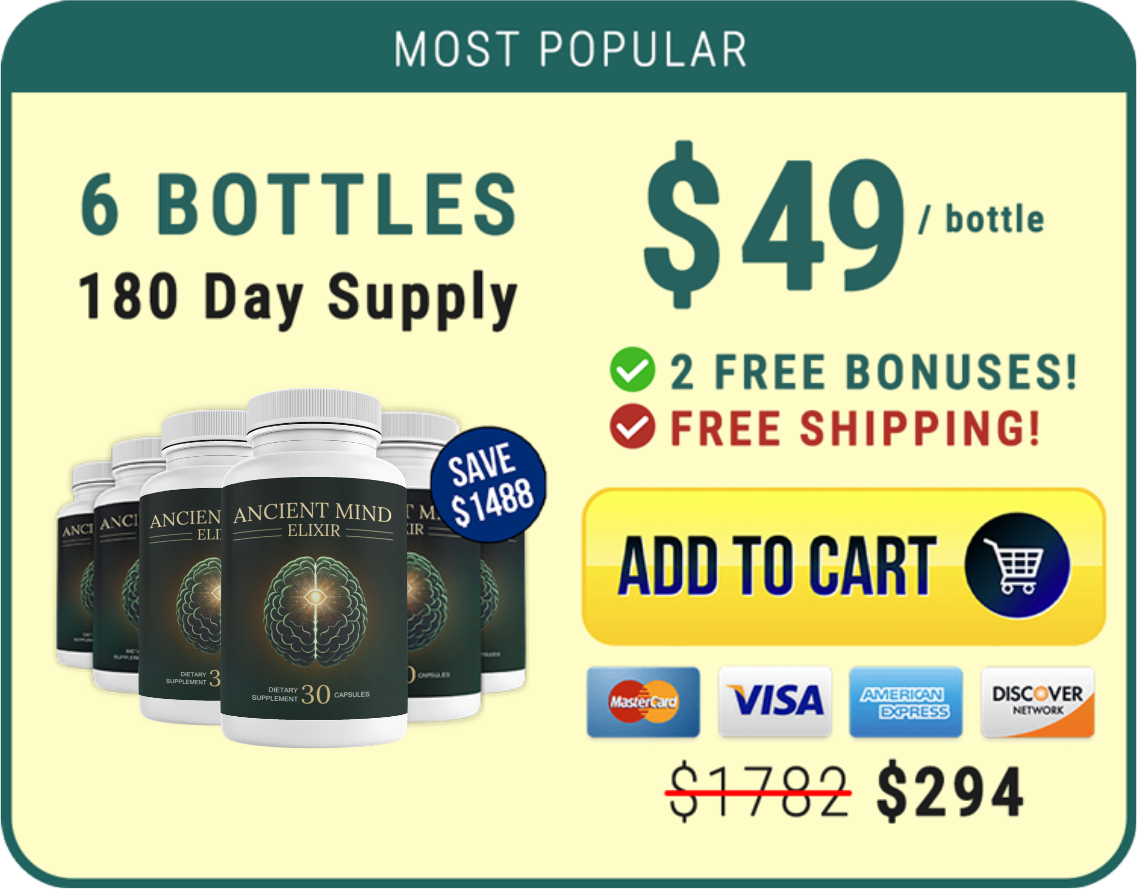 6 bottles package mobile view